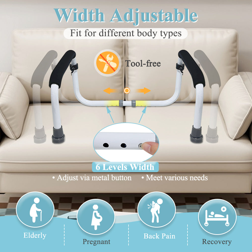 Couch Cane Stand Up Assist Chair Lift Devices for Seniors Elderly Couch Rails Assistance Bed Handles Seat Assist Grab Bar Standing Mobility Aids Equipment Fall Prevention Handicap Seat Lifter