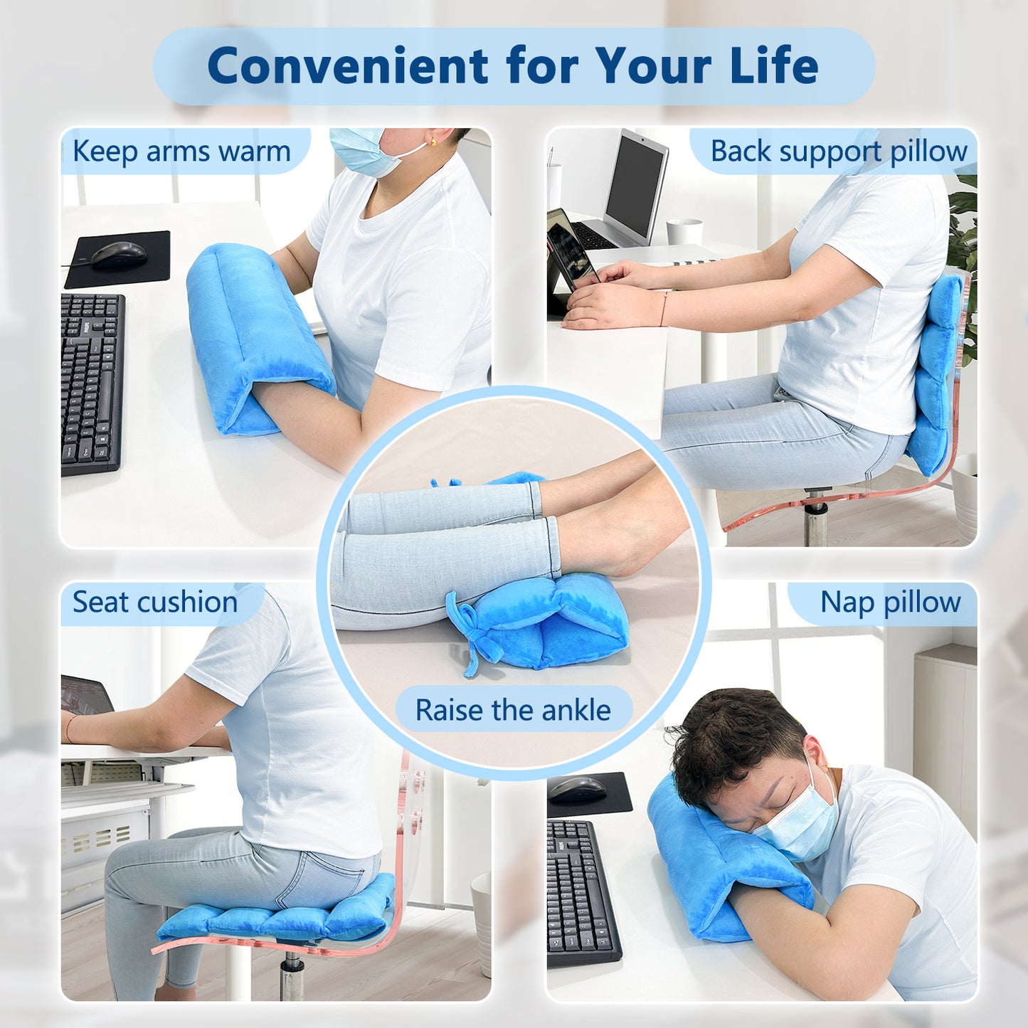 Arm Elevation Pillow Post Surgery Shoulder Arm Rest for Bed Armrest Pads Leg Support Pillows Hand Ankle Elevation Broken Wrist Leg Prop Knee Elevating Surgery Recovery (Multi-Purpose)