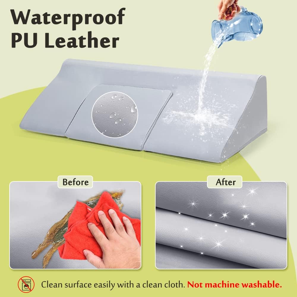 Positioning Wedges for Bed Sores, Bedsore Pressure Relief Pillow, Side Sleeping Foam Medical Wedge, Turning Bedridden Post Surgery Incline Pillow, Hospital Waterproof Anti Bedsore Prevention Cushion