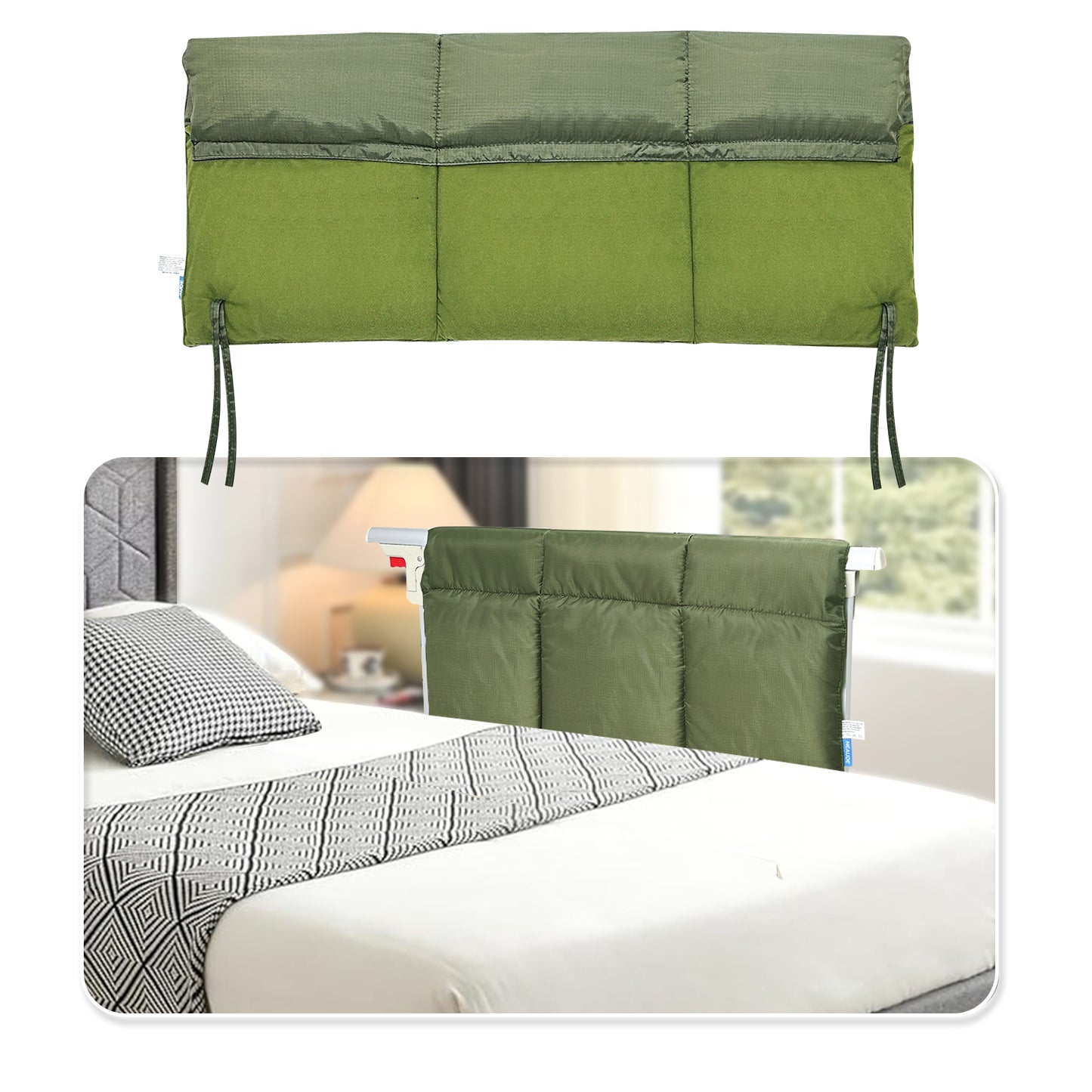 Hospital Bed Rail Pads, Bed Rail Cover Padded for Elderly Adults Safety, Guard Rails Padding Railing Covers, Medical Bed Side Rails Protector-30.5 inch